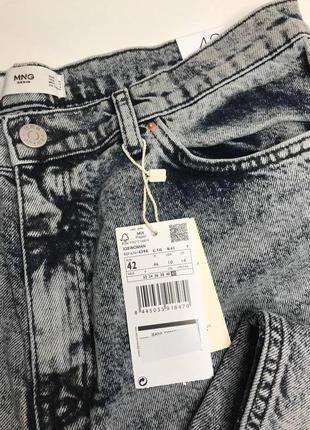 Джинсы женские мом с высокой посадкой  mom jeans mango shop манго4 фото