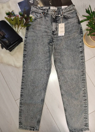 Джинси жіночі мом з високою посадкою mom jeans mango shop манго8 фото