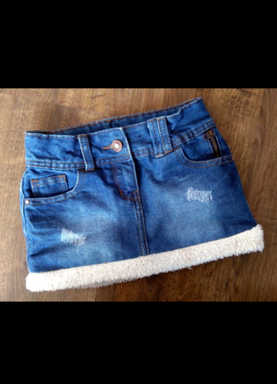 Стильная джинсовая юбка на девочку