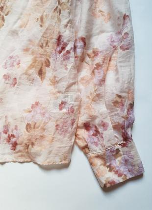 Стильная женская блуза в цветочный принт h&m, воздушная летняя блуза8 фото
