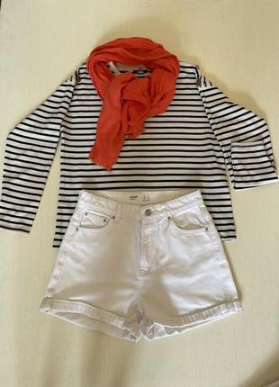 Шорты джинсовые белоснежные