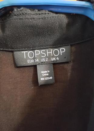 Блузка шифоновая topshop размер xs-s рубашка4 фото