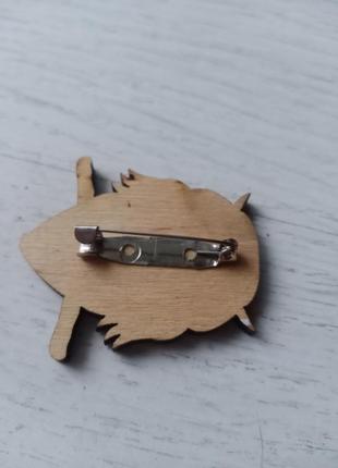 Брошь,значек "мопс" hand made. 2