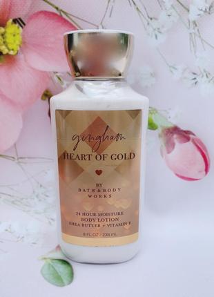 Набор лосьон + гель gingham heart of gold от bath and body works2 фото