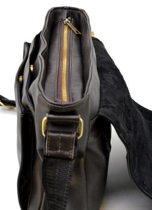 Мужская кожаная сумка через плечо из телячьей кожи tarwa gc-6045-1md6 фото