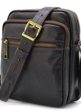 Мужская сумка через плечо коричневый флотар fc-8086-1md tarwa кожа внутри