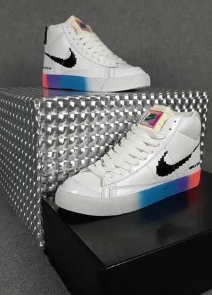 Кроссовки женские кожаные nike blazer, кроссовки белые найк блейзер