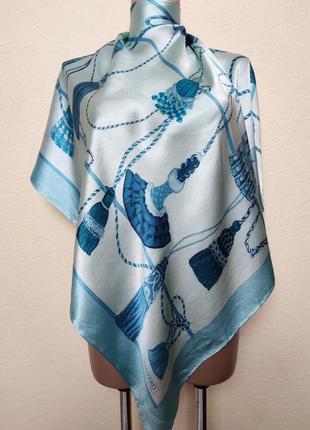 Винтажный шёлковый платок каре mantero collection стиль hermes /4184/