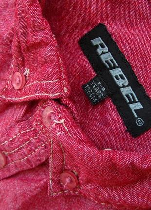 Стильная джинсовая рубашка шведка тенниска с коротким рукавом rebel3 фото