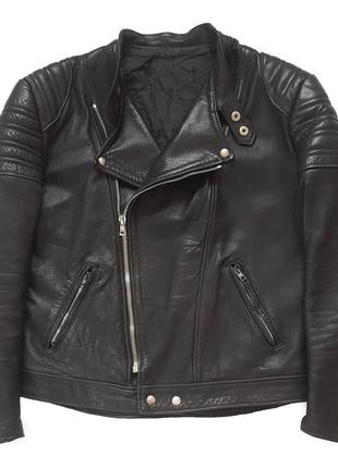 Оригинальная винтажная мото куртка косуха 80-х swiss sheepskin cafe racer / motorcycle jacket1 фото