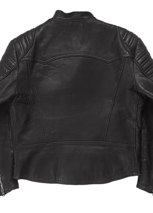 Оригинальная винтажная мото куртка косуха 80-х swiss sheepskin cafe racer / motorcycle jacket8 фото