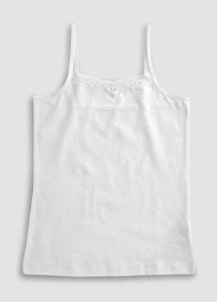 Набір з 3 топів на бретельках, білого кольору 638531/7