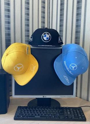 Кепка snapback mercedes-benz мерседес  желтая9 фото