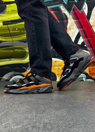 Мужские кроссовки adidas niteball black/orange  топ качество