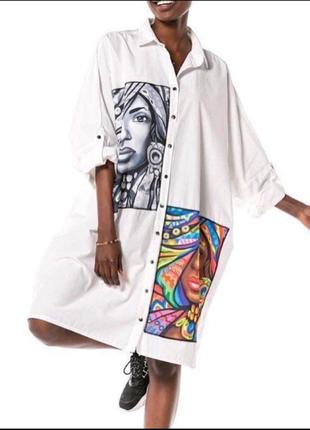 Сукня 👗 сорочка з принтом туреччина