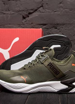 Чоловічі кросівки літні сітка puma green