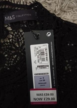 Нарядное платье, кружево, секси декольте, marks & spencer, ажур4 фото