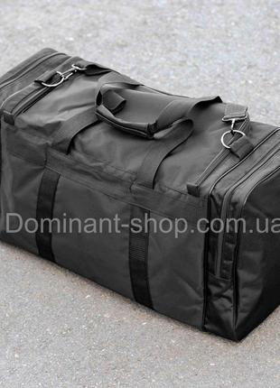 Спортивная мужская дорожная сумка everlast fat big черная тканевая для поездок на 60 литров6 фото