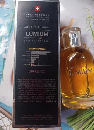 Парфумерна вода lumium 520 ,чоловіча. 100 мл.3 фото