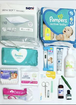 Набор в роддом "комфорт" (послеродовое отделение), 57 позиции