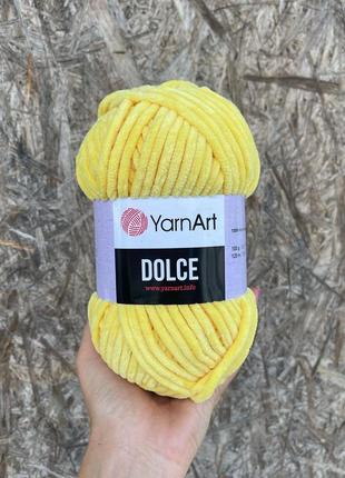 Пряжа yarnart dolce жовтий 761