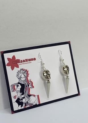 Сережки череп 💀 3
