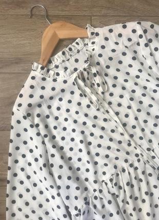 Нідна блуза в горох shein1 фото