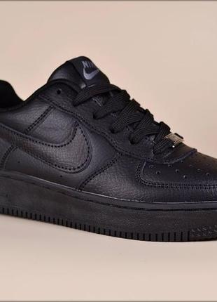 Кроссовки air force 1 black3 фото