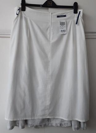Льняная юбка с поясом gardeur3 фото