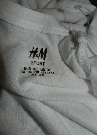 Стильная,белая блузка-футболка с удлинённой спинкой,большого размера,h&m,турция8 фото