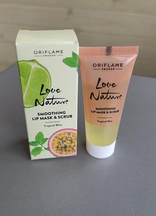 Маска скраб для губ орифлейм oriflame love nature tropical