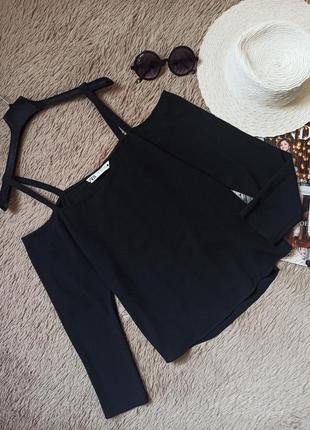 Шикарний топ zara з відкритими плечима/блузка/блуза/сорочка4 фото