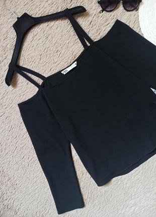 Шикарний топ zara з відкритими плечима/блузка/блуза/сорочка5 фото