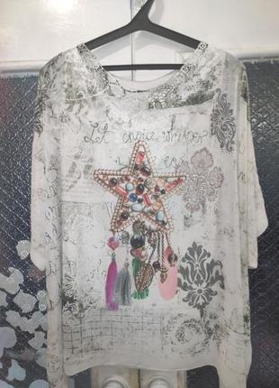Блуза оверсайз италия 56-60