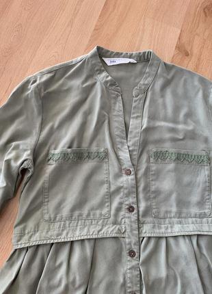 Платье zara denim p - 36/38 7