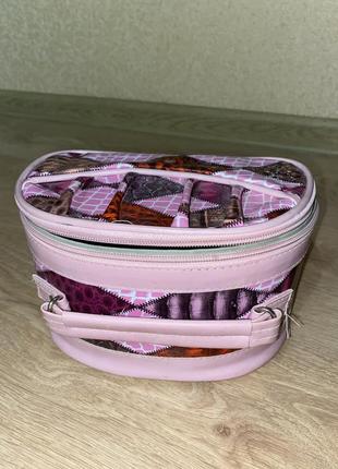 Жіноча вмістка косметичка рожева