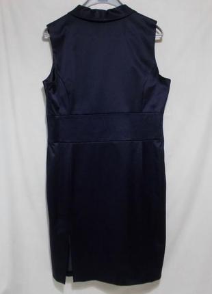 Новое платье темно-синий атлас 'yorn' 50-52р3 фото