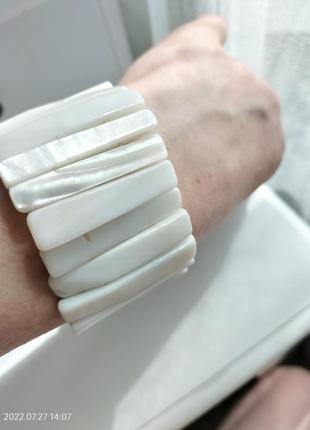 Перламутровий натуральний браслет