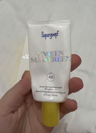 Supergoop! unseen sunscreen spf 40 сонцезахисний крем спф8 фото