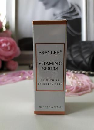 Сиворотка вітамін c serum від комедонів чорних точок, з пипеткою breylee 17 мл