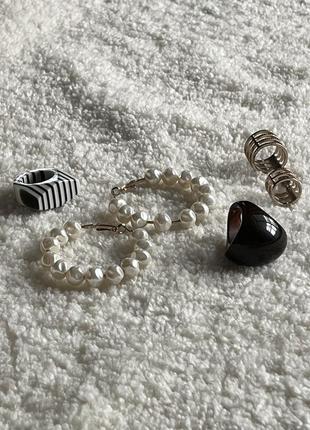 Набір персні 3шт. і сережки