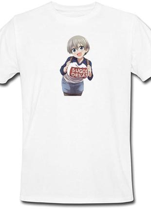 Футболка uzaki-chan wa asobitai! (белая)