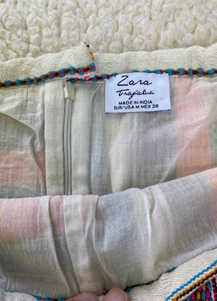 Етнічна міні спідниця вишита з вишивкою етно этно мини юбка этническая вишытая с вишывкой разноцветная різнокольорова4 фото