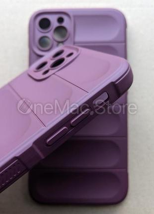 Защитный soft touch чехол для iphone 11 pro max (фиолетовый/purple)3 фото