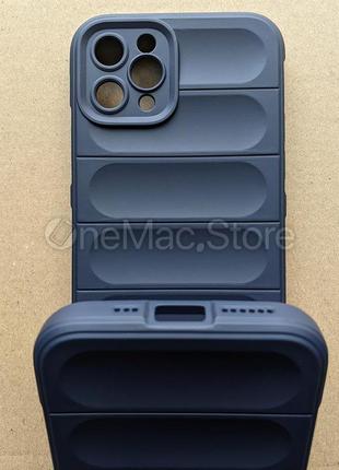 Защитный soft touch чехол для iphone 11 pro (темно-синий/navy blue)5 фото