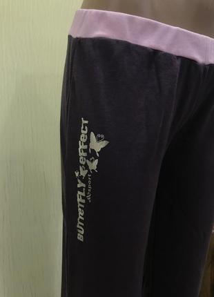 Фиолетвые спортивные штаны2 фото