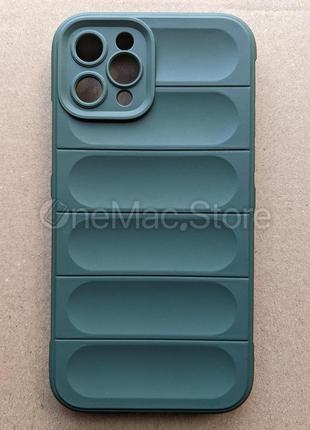 Защитный soft touch чехол для iphone 11 pro (темно-зеленый/dark green)2 фото