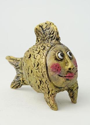 Рибка фігурка статуетка у вигляді золотої рибки рыбка статуэтка фигурка1 фото