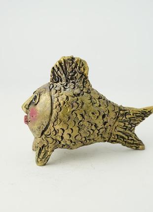 Рибка фігурка статуетка у вигляді золотої рибки рыбка статуэтка фигурка4 фото