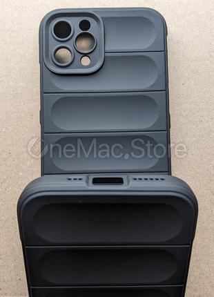 Защитный soft touch чехол для iphone 11 pro (черный/black)5 фото